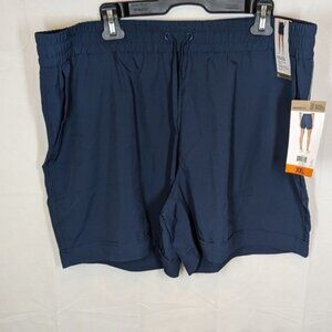 NWT Mondetta Plus Size Women's Dark Navy Active Walking Shorts, size XXL